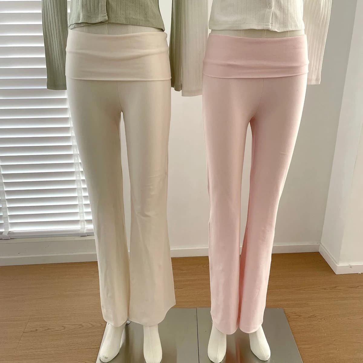 Pantaloni Yoga Skinny Elasticizzati da Donna, Nuovi Pantaloni Slim a Zampa d'Elefante in Cotone Elastico, Stile Vintage Casual Sportivo Y2k