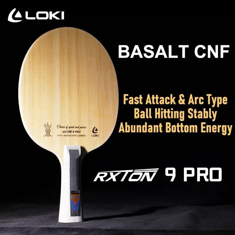 LOKI RXTON 9Pro Ping Pong Rack Blade 5 Wood and 2 Carbon Fiber CNF OFF + Ping Pong Paddle for Advanced Players Quick Attack