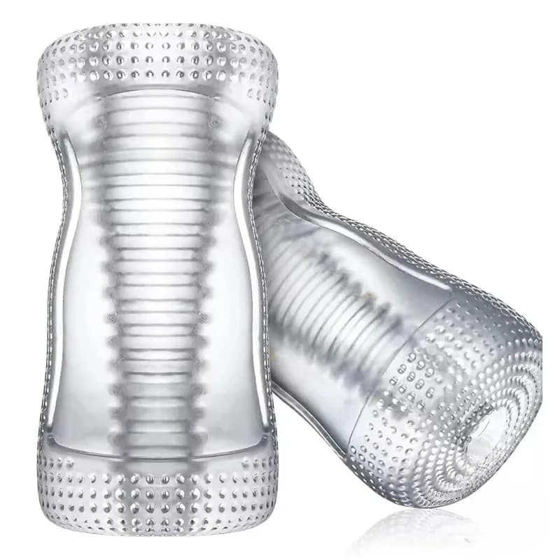 Tazza del masturbatore maschile Figa morbida Giocattoli del sesso Esercizio di resistenza della vagina trasparente Tasca per succhiare Tazza tascabile sottovuoto Forniture per adulti