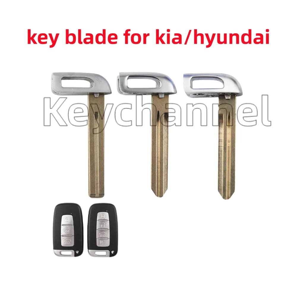 1 pz Chiave Dell'automobile In Bianco Smart Chiave Lama TOY48 HY14R HY16 Chiave Meccanica di Emergenza Inserto Chiave Lama per KIA K2 K5 Santa Hyundai IX35