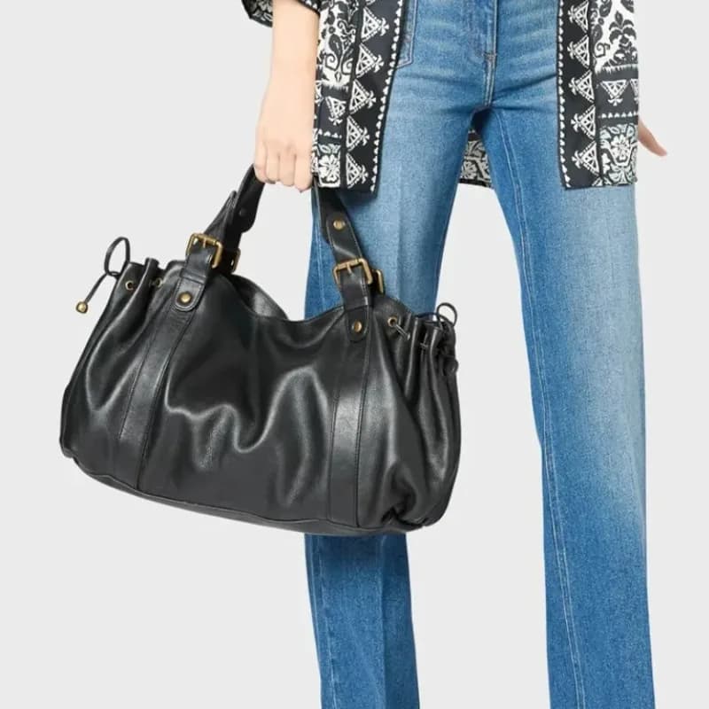 2026 Extra Large Capacity Soft Leather Handbag Premium Tote Bag High Quality Quilted Shoulder Bag Commuter Purse for Women
