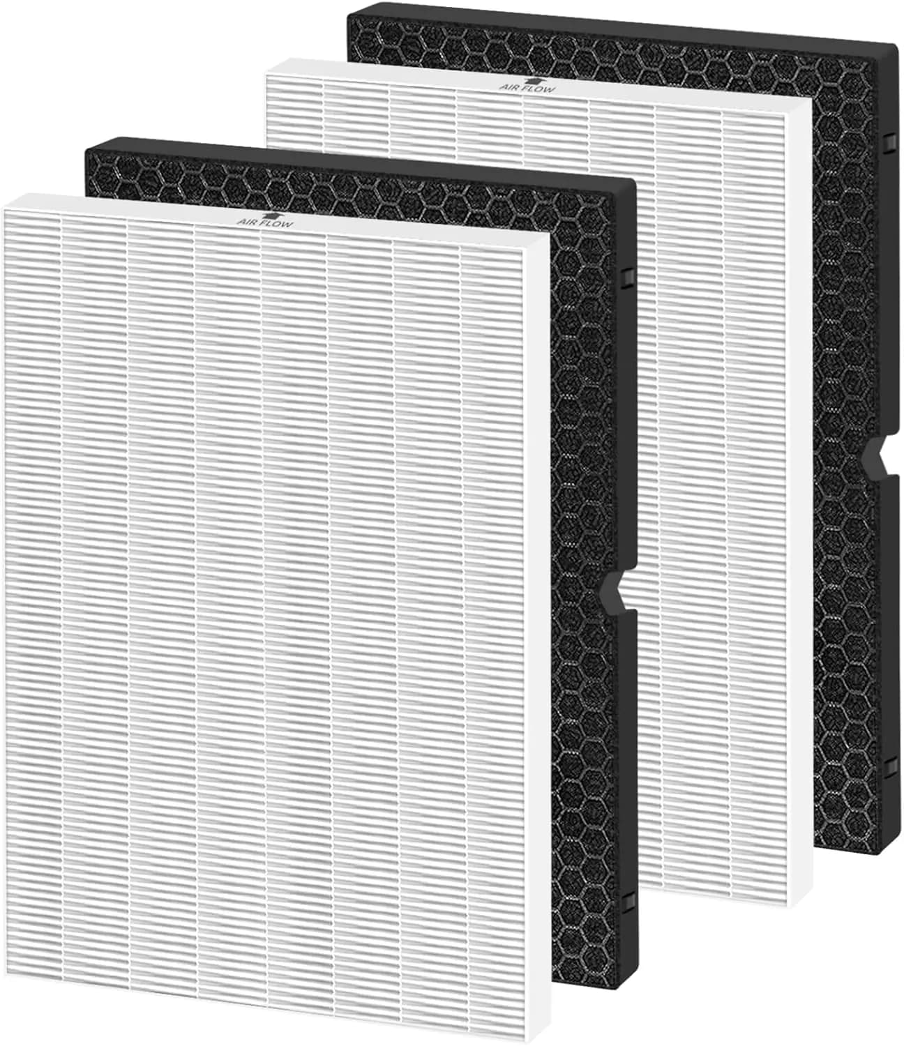 Filtro di Ricambio 116130 H per Purificatore d'Aria Plasmawave 5500-2 AM80, Filtro HEPA Vero e Filtro a Carbone Attivo, Combo da 2