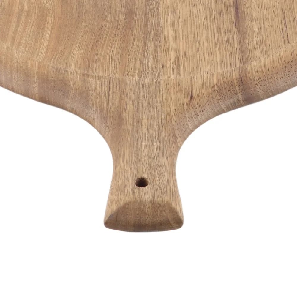 Utensile da Cucina, Vassoio per Pizza in Legno Rotondo 15.7x11.8x0.8in, Tagliere Facile da Pulire, Durevole, per Servire Carne/Frutta/Verdura
