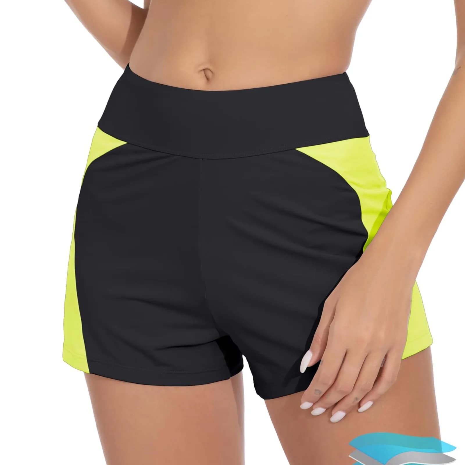 Costumi da bagno da donna, slip da spiaggia, pantaloncini da bagno a prova di perdite mestruali, elastici, per yoga e fitness, 2026