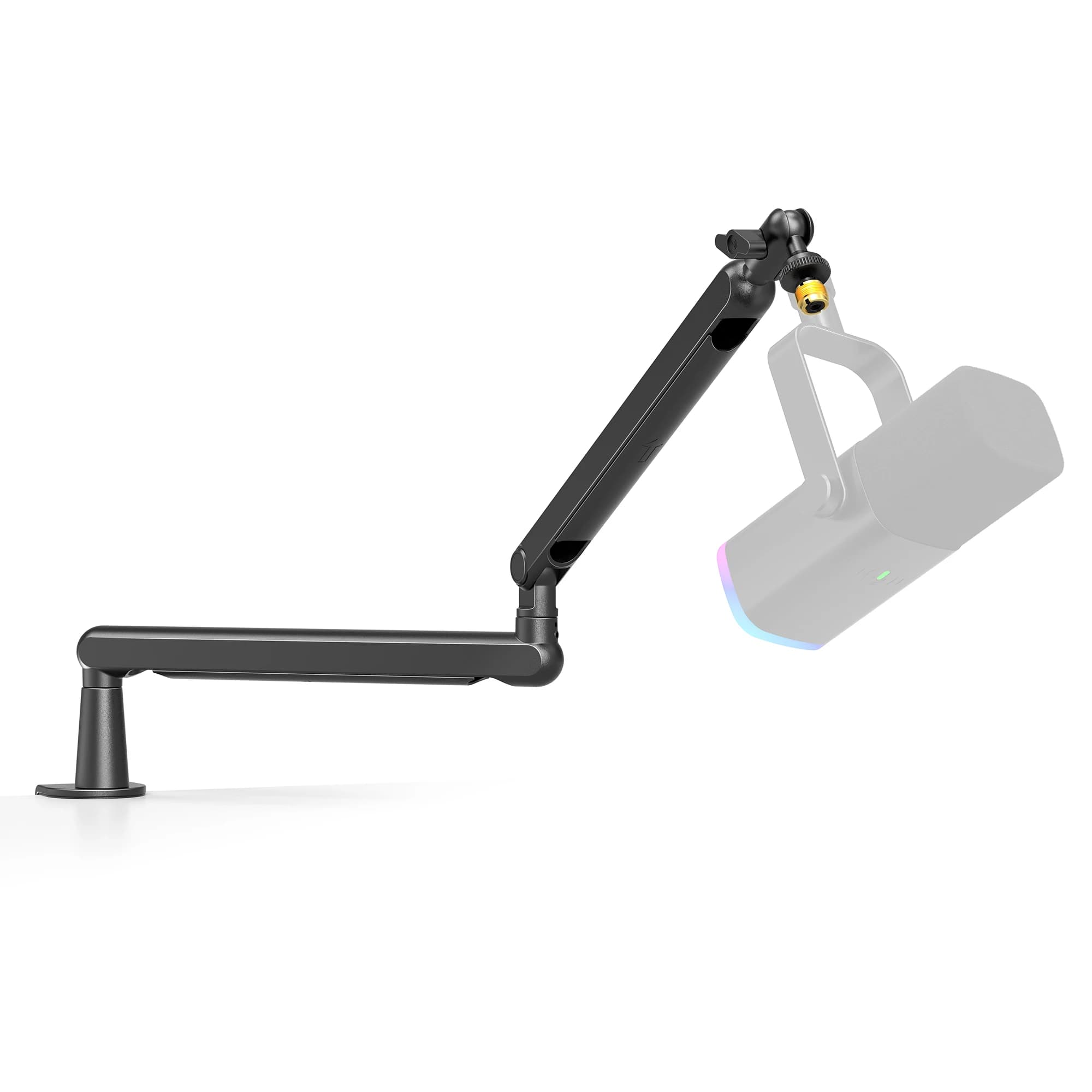 FIFINE Supporto per microfono con braccio basso regolabile con gestione dei cavi/supporto da scrivania, asta di sospensione per K688 Ampligame AM8-BM88