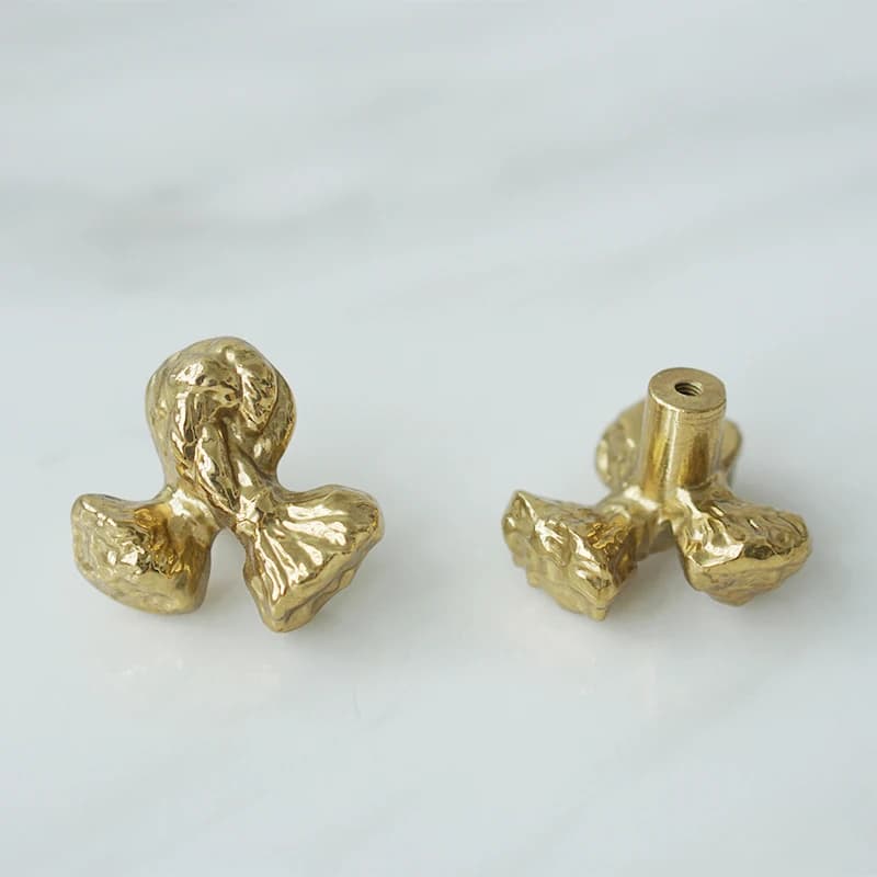 Maniglia per mobile in ottone a nodo, pomello per cassetto e porta in ottone, pomello per mobili