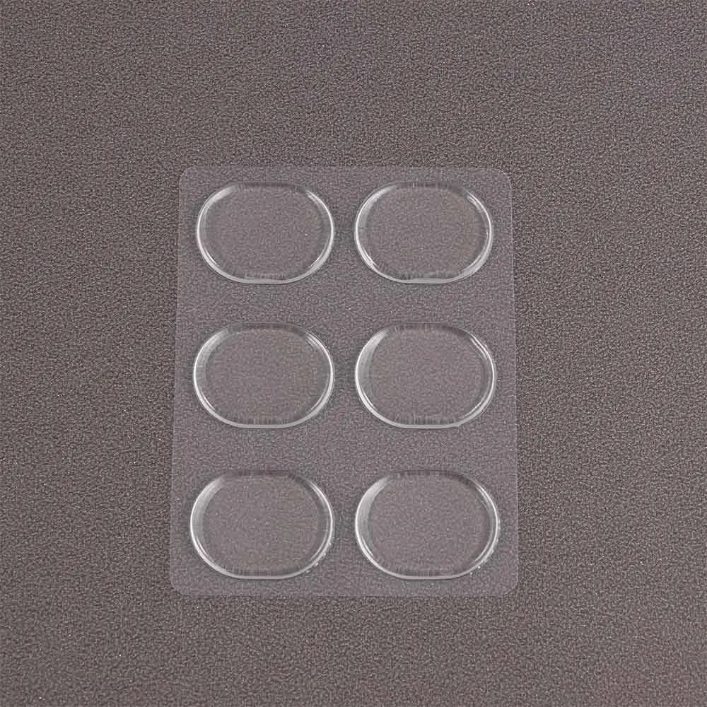 Set di 6 Morbidi Smorzatori Trasparenti per Batteria, Cuscinetti in Gel Non Tossici, Pad in Silicone per Silenziare il Suono della Batteria