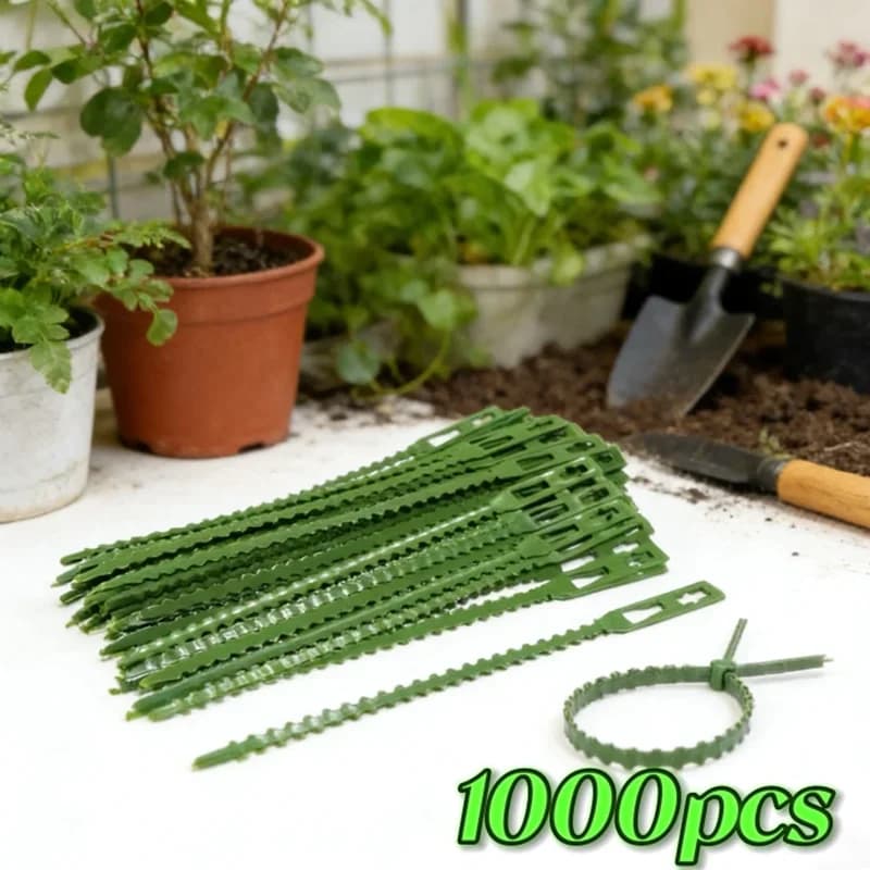 Fascette Regolabili in Nylon per Piante, Fascette Autobloccanti, Clip per Steli di Pomodoro, Supporto per Rampicanti da Giardino, Fissaggio per Alberi