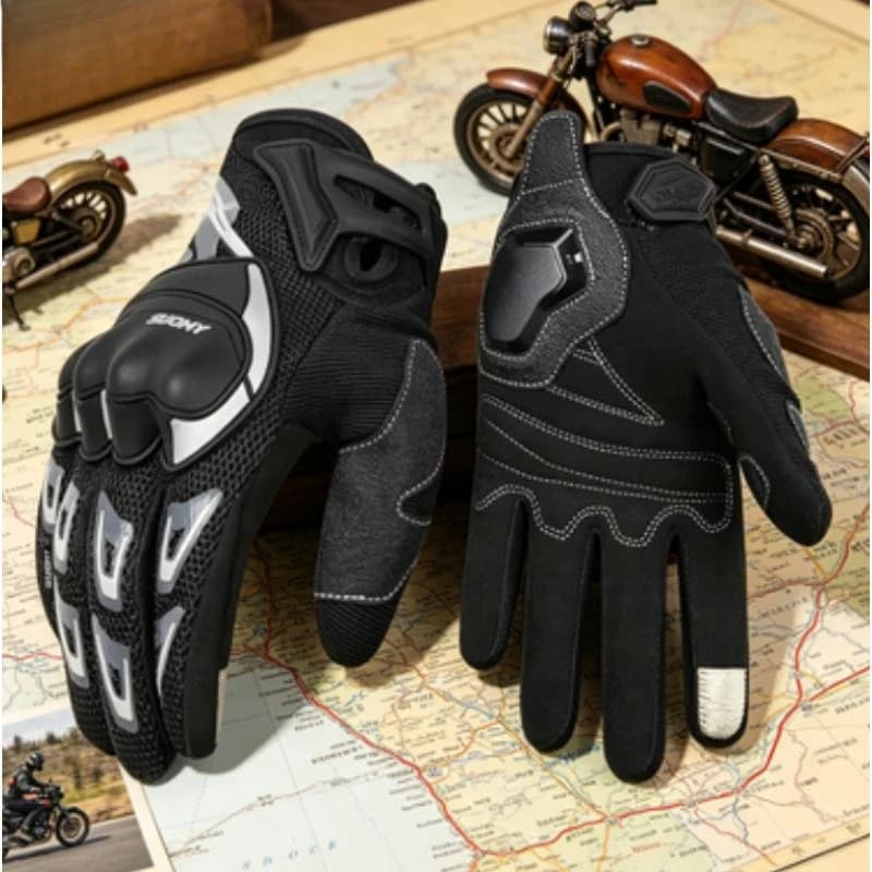 Guanti Moto Rosa Traspiranti Suomy Estivi Touch Screen per Motociclisti