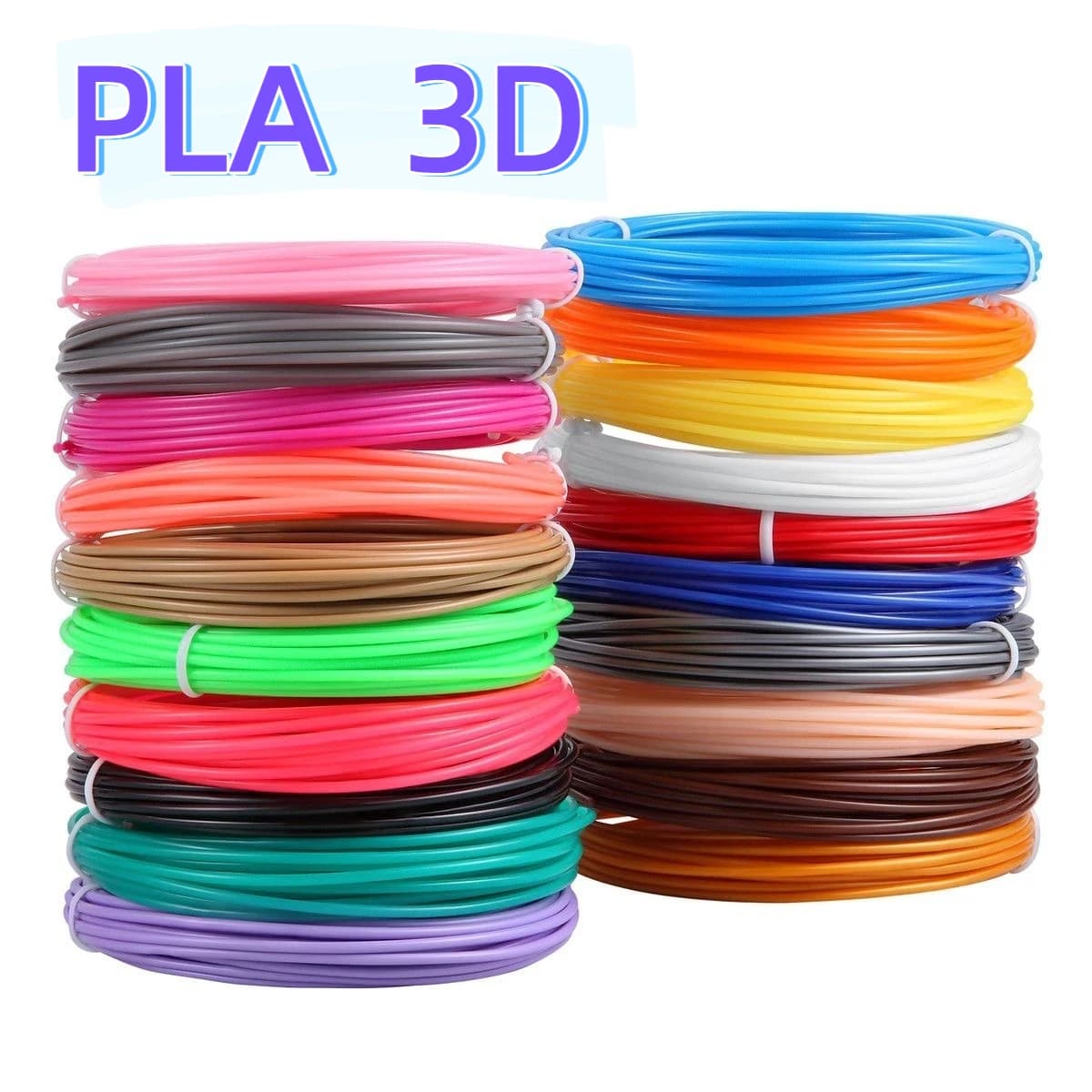 Universal PLA Filament from 1,75mm for 3D Pens, 200M Roll, Non-toxic, Low Odor, 10/20/30 Set for Fai-da- Projects ♪