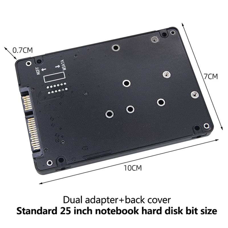 * New Sale NGFF To SATA 3 External HDD Enclosure MSATA SSD M.2 SATA Protocol Adapter Board
