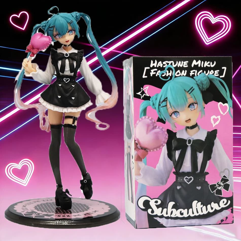 Figura di Hatsune Miku da 20cm, Modelli da Collezione Anime, Decorazioni, Regalo Kawaii per Bambini, Compleanno, Natale