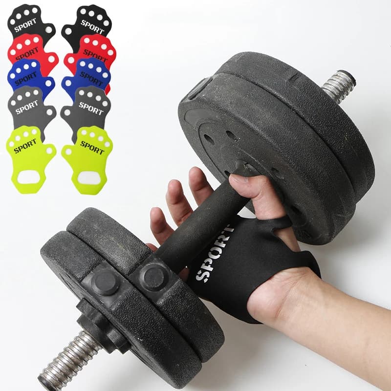Men Women's Anti-Celoso Palm Pad Anti-Abrasive Anti-blistering Gym Lifting Handlebar Weights Pull-up Cycling Training Palm Gloves