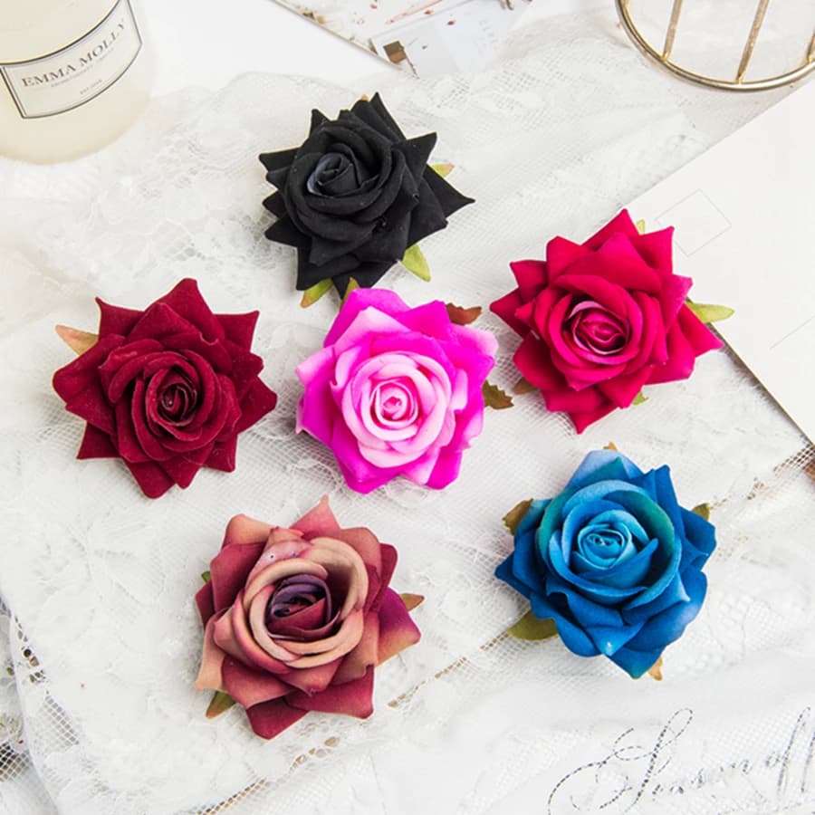 10/20 Pezzi Fiori Artificiali in Seta, Rose per Decorazioni Matrimoniali, Ghirlande, Casa, Giardino, Arco, Festa della Mamma, Regali Fai-da-Te, Accessori per Scatole di Caramelle