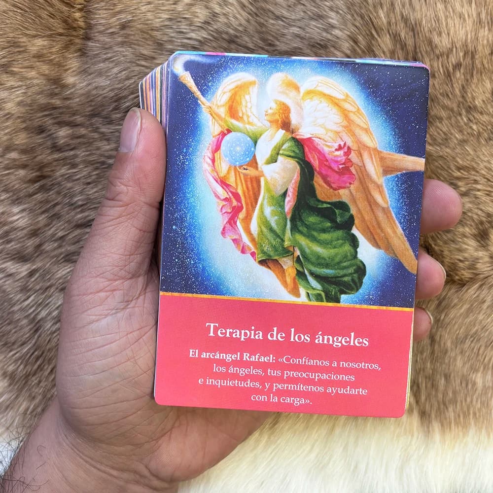 NUOVE Carte Oracolo Spagnole 12X8.7CM in Spagnolo, Giochi da Tavolo, Carte dei Tarocchi Doreen Virtue per Principianti