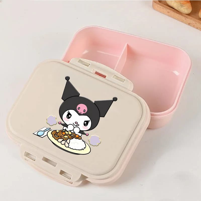 Portapranzo Hello Kitty, simpatico contenitore per alimenti a forma di Cinnamoroll, scatola bento per studenti, contenitore sigillato per frutta, contenitore portatile per alimenti, regalo Sanrio.