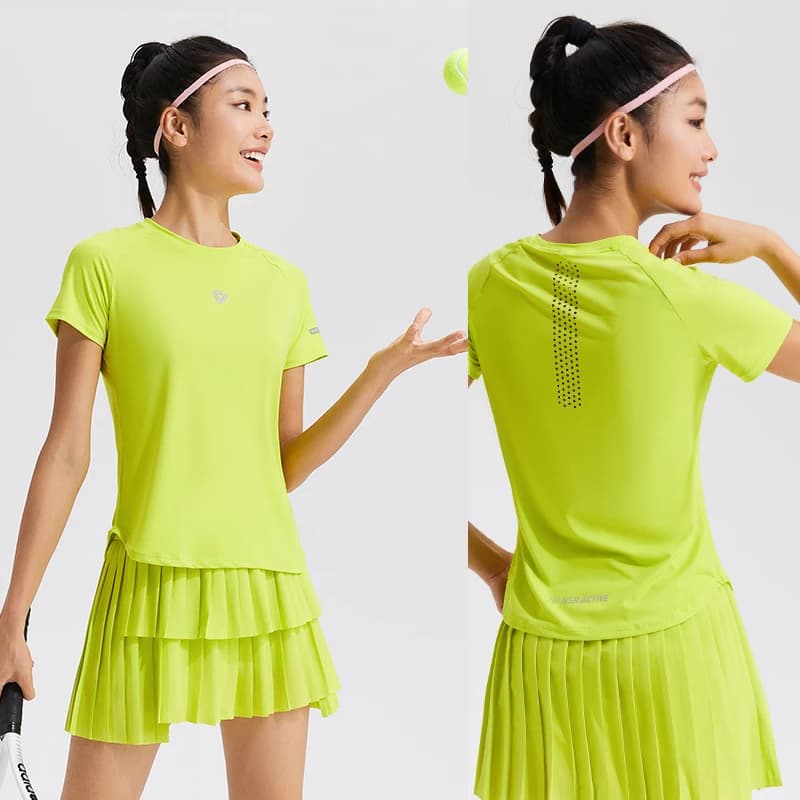 2024 magliette da corsa da donna maniche corte traspiranti camicia sportiva da esterno ad asciugatura rapida palestra allenamento fitness magliette yoga da jogging top