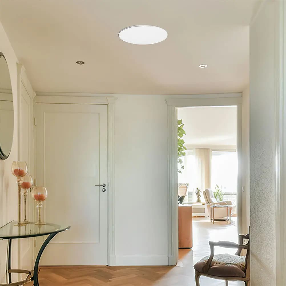 Copertura Rotonda in Acrilico per Plafoniera da Camera da Letto, Pannello Piatto Traslucido a Luce Diffusa, Design Moderno LED