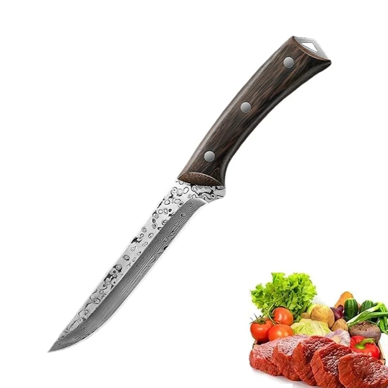 XTL-65-Ply V10G coltello per disossare con anima in acciaio, affilacoltelli, coltello da cucina in damasco, lama triangolare