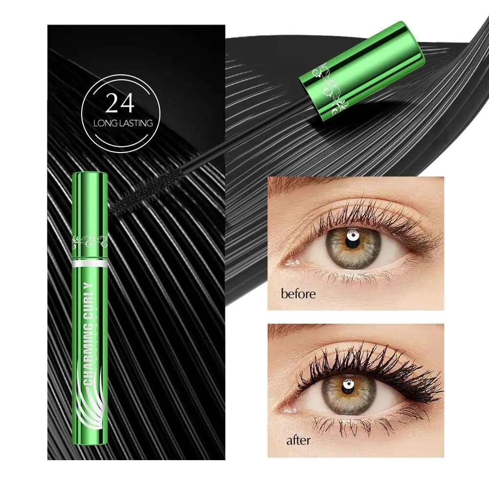 Mascara nero impermeabile allungante mascara a lunga durata crema arricciatura estensione ciglia spesse allunga le ciglia