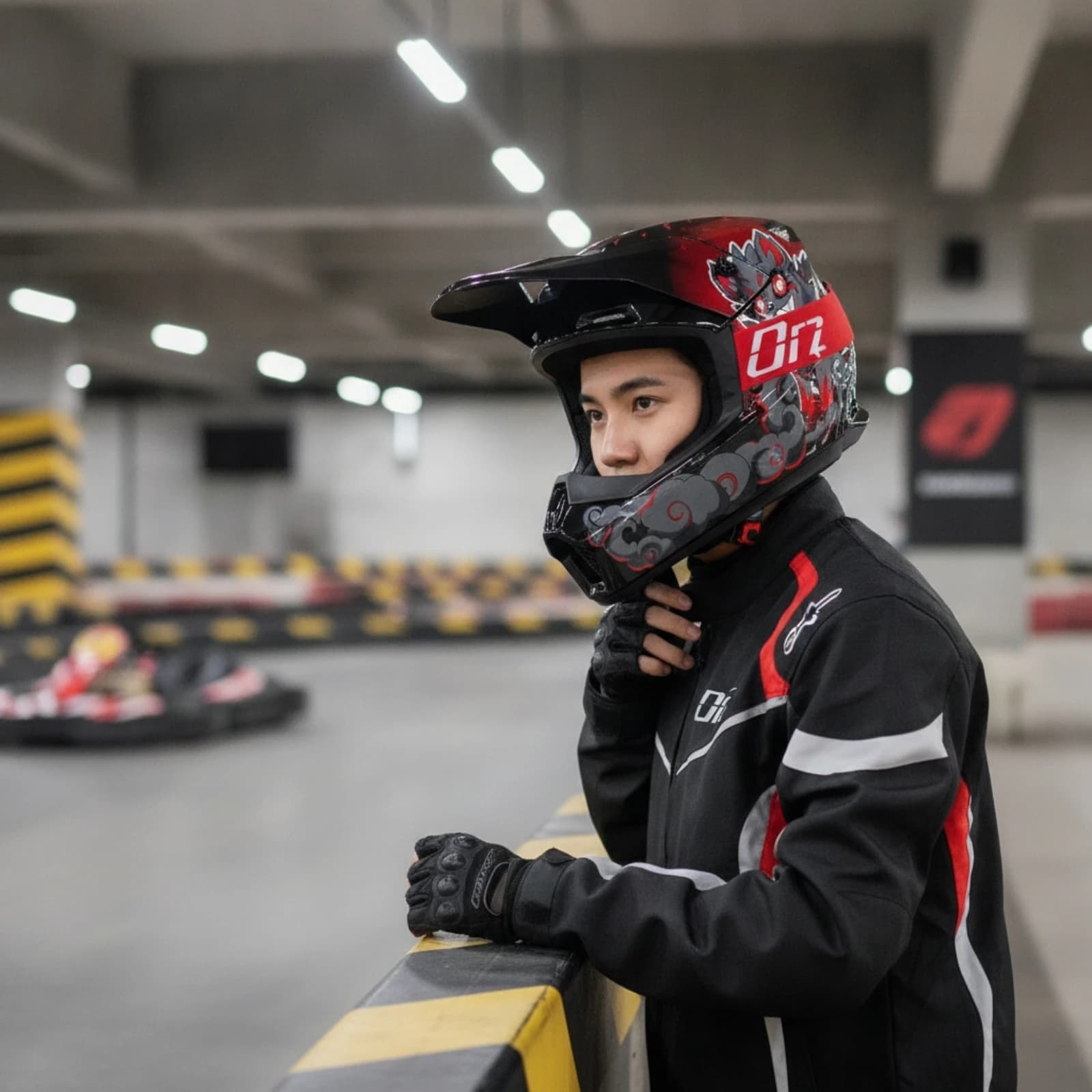 Full-Face Helmet with Visor Visor Tinted Dirt Bike Helmet Safeguarding Removable and Washable for Motocross Riders