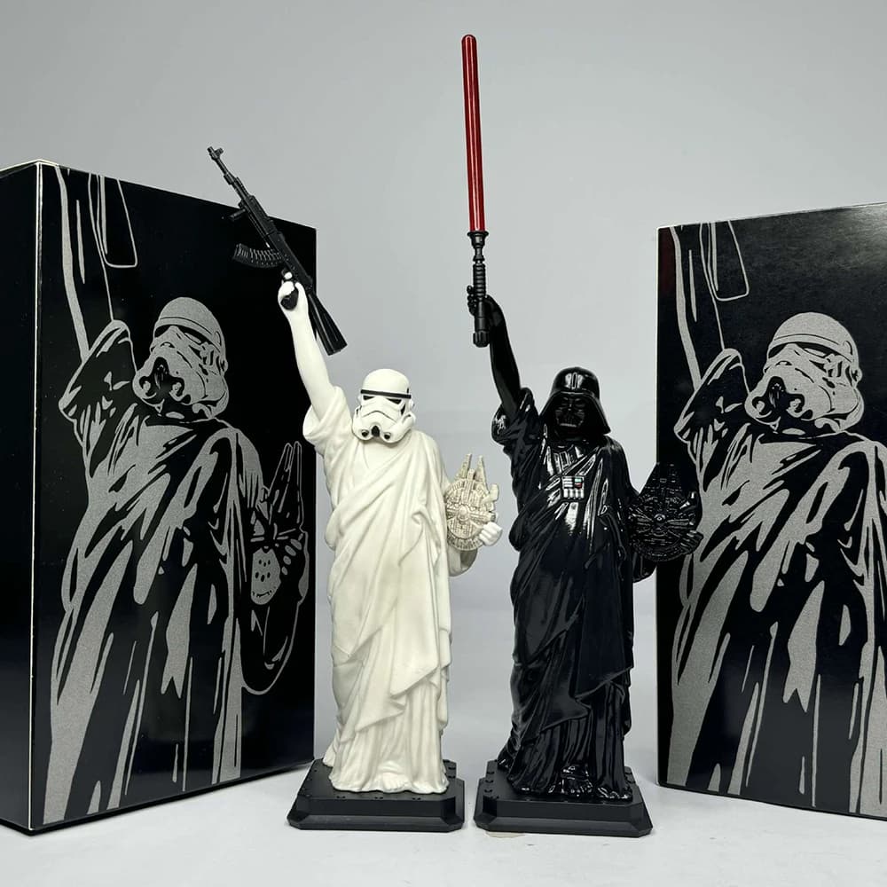 Action Figure Star Wars Freedom Fighter, Guerriero della Pace, Modellino Anime in PVC, Giocattolo da Collezione, Regalo di Compleanno