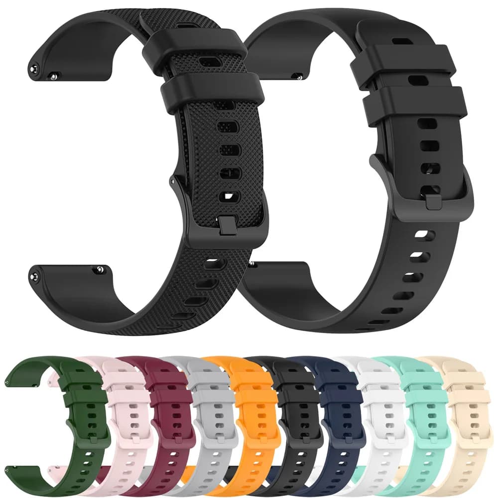 Quick Release Silicone Strap for Samsung Galaxy Huawei GT Amazfit Garmin Universal Watch Straps 20mm 22mm Women and Men Accessories