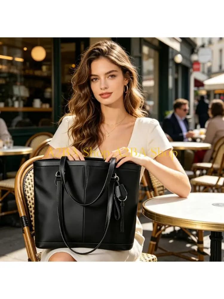 A2BA Elegant Laptop Bag For Women With Water Bottle Pockets And Padded Compartment