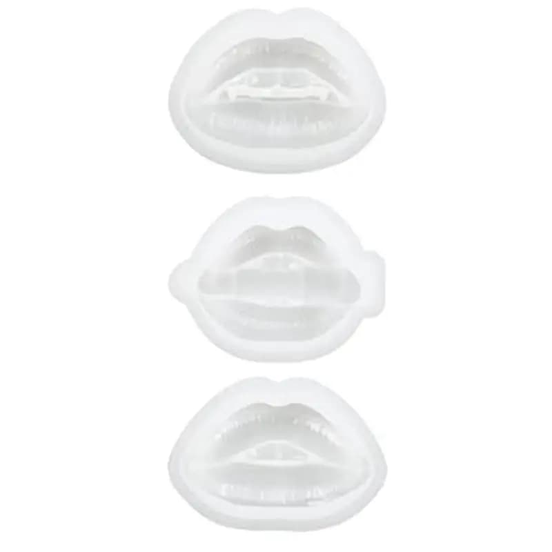 NEW HOT In Stock-3 PCS Lips Resin Mold 3D Phone Holder Phone Stand Molds Ornament Silicone UV Epoxy Casting Molds A