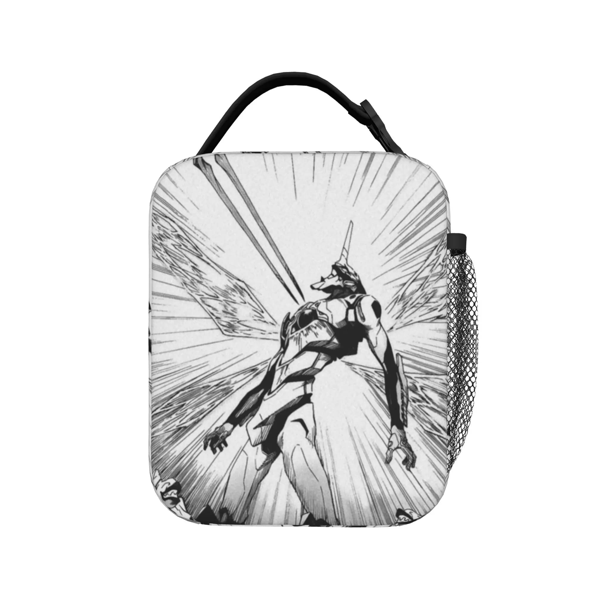 Borsa termica per il pranzo isolata Neon Genesis EVA, borsa termica riutilizzabile, contenitore per il pranzo, borsa grande per il pranzo, borsa per alimenti, borsa da viaggio per la spiaggia