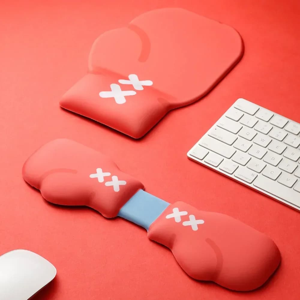 Poggiapolsi per tastiera 3D carino Imbottitura in memory foam Adorabile e confortevole supporto per il braccio ergonomico per giochi in ufficio