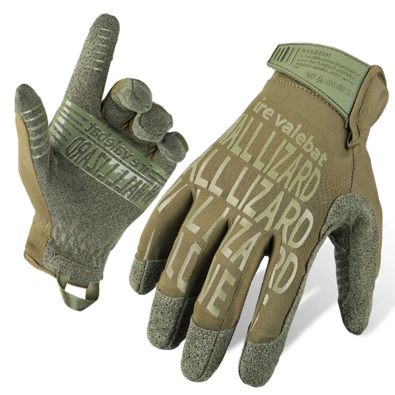 Guanti Tattici da Uomo in Seta Ghiacciata, Traspiranti, Antiscivolo, Touch Screen, Protezione Solare, Guanti da Ciclismo Outdoor a Dita Intere