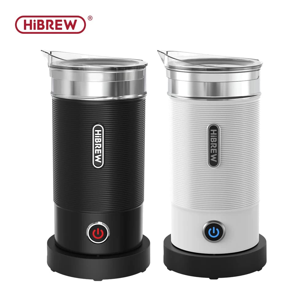 HiBREW Montalatte Schiumatore Schiumatore Mixer per cioccolato Freddo/Caldo Latte Cappuccino Scaldalatte completamente automatico Cool Touch M1A