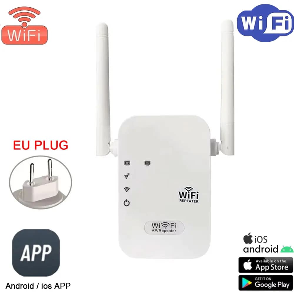 Router WIFI multifunzione, ripetitore di segnale WIFI, amplificatore di segnale WIFI. Supporta il controllo WIFI, compatibile con Android e iOS