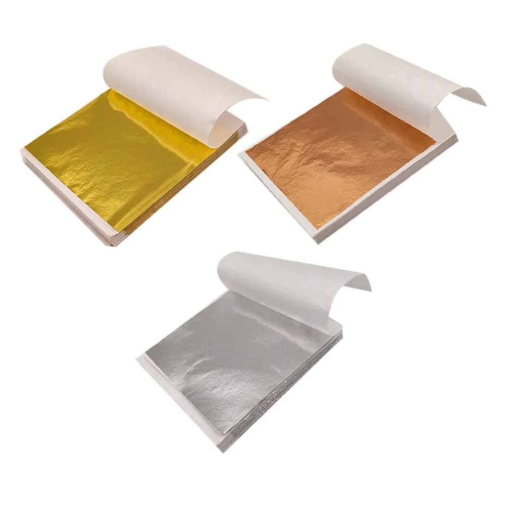 300 Fogli di Scaglie in Lamina d'Oro Decorativa per Artigianato Fai-da-Te, Pittura, Decorazione Unghie e Forniture Artistiche