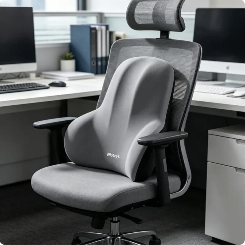 Memory Foam Lumbar Cushion Multi-functional Waist Support Pillow Pain Relief for Car Office Gaming Chair Postpartum Use