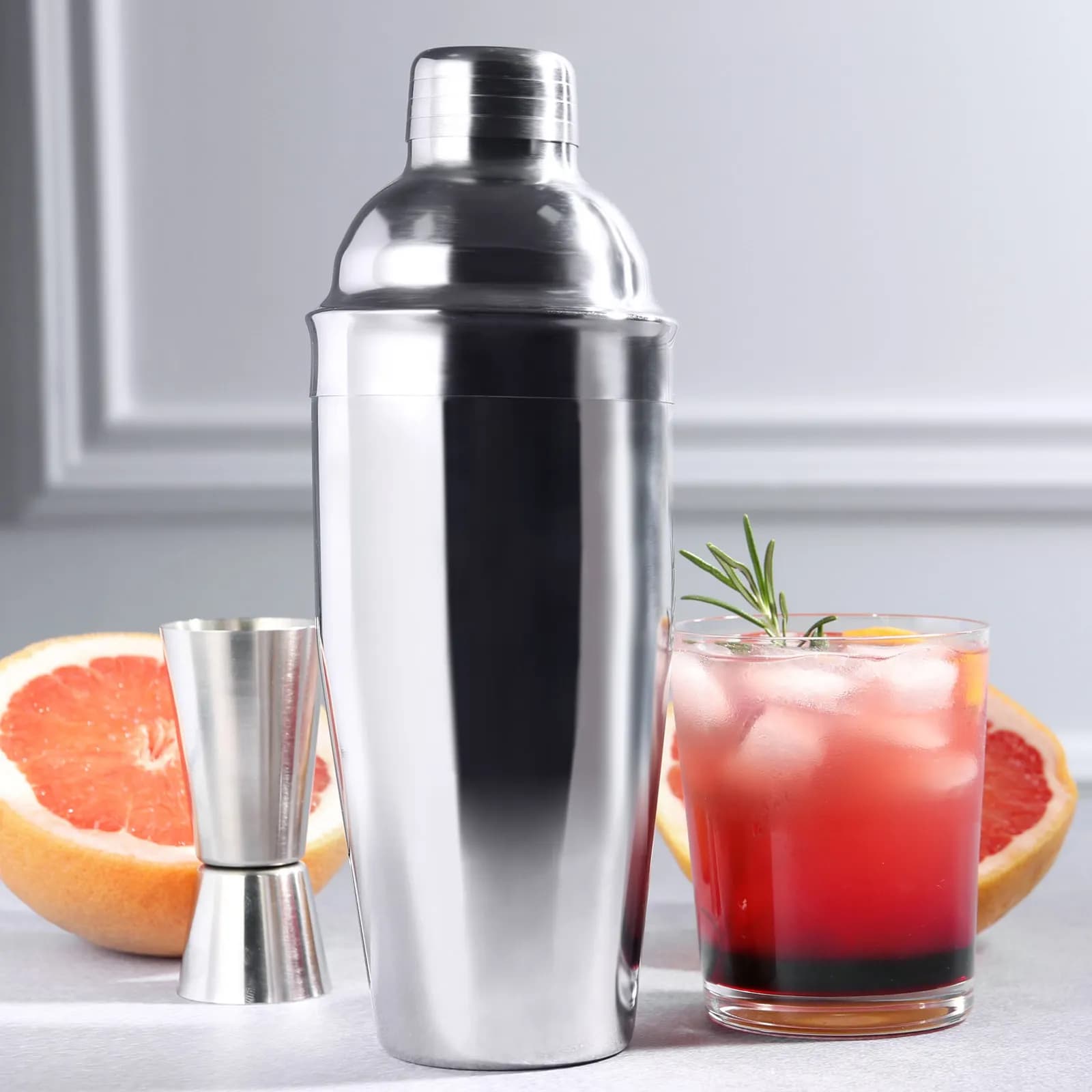 Stainless Steel Cocktail Shaker Lid Splash Proof Reusable Spill Proof Replacement Cover for Milk Tea Bar Supply