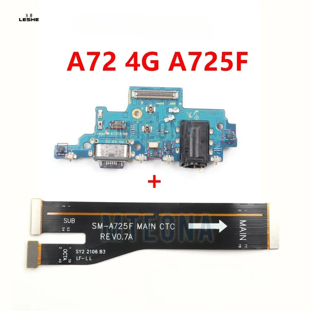 Cavo flessibile USB Type-C 2.0 25W per porta di ricarica Micro USB, connettore dock e scheda madre per Samsung Galaxy A72 A725 A725F
