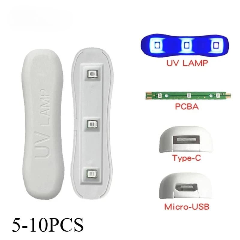 Tempered Glass Repair Curing Lamp Mini Resin Curing Glue UV Lamp Lighting Set Tool Car Front Windshield Glass Crack Repair Tools
