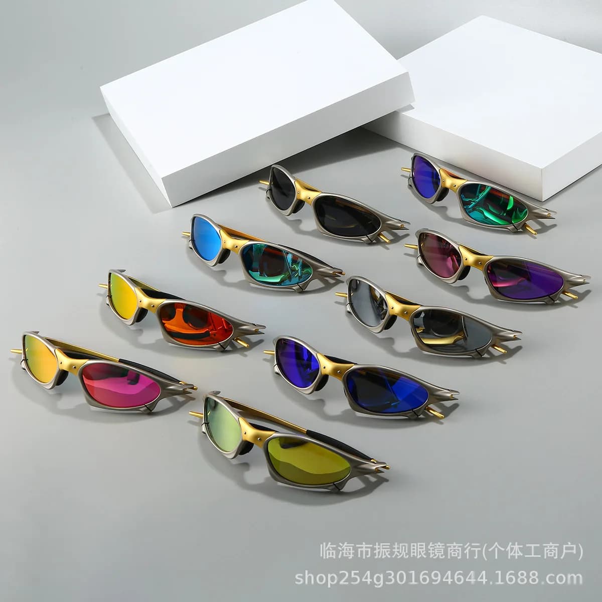 Colorful Sport Sunglasses Sun Glasses Goggles UV400 Windproof Sunglasses For Men Women Retro De Sol Masculino
