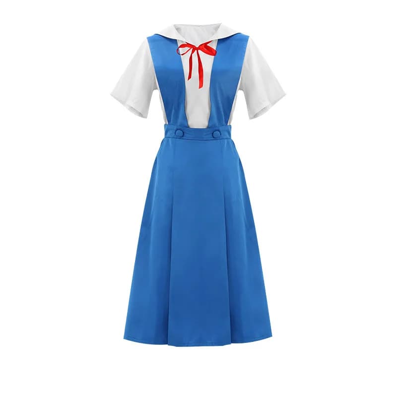 Ayanami Rei Vestito Cosplay con Calzini Asuka Langley Sohryu Uniforme Scolastica Ayanami Rei Abiti per Anime Comic Con Asuka Cosplay