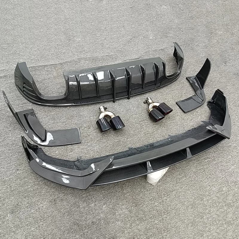 Customized products The New LFS 100% Carbon Fiber Body Kit Front Shovel Rear Diffuser Exhaust 2021-2023 Is Suitable forAu di Q5L