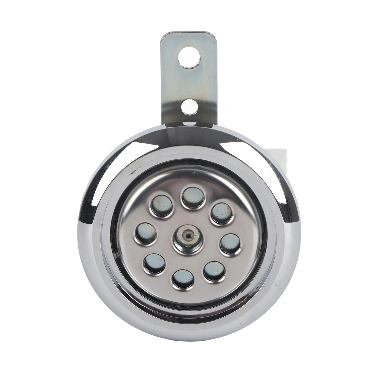 Clacson Moto Cromato Universale Impermeabile 105dB 12V 85mm con Copertura a Nido d'Ape Cromata Accessori Moto