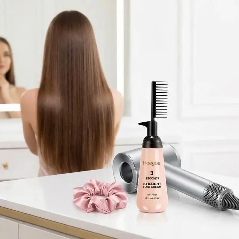 Smoothing Cream for Pink Hair, Repair Damaged Hair, Crespo Control, Double Tips, Deep Care for Women