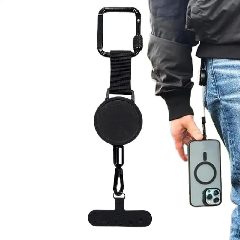 Retractable Anti-Theft Phone Holder Cellphone Lanyard Strap Smartphone Safety Tether with Belt Clip Cellphone Lanyard for Travel