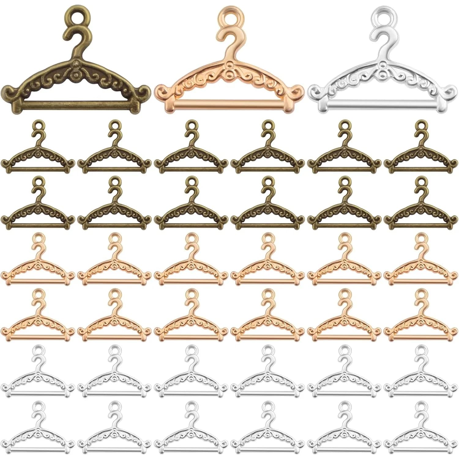 90 Pieces Pendants Tibetan Coats in Alloy Mini Decorative Pendants Dresses for Necklaces Make by You Bracelets Jewelry Creation