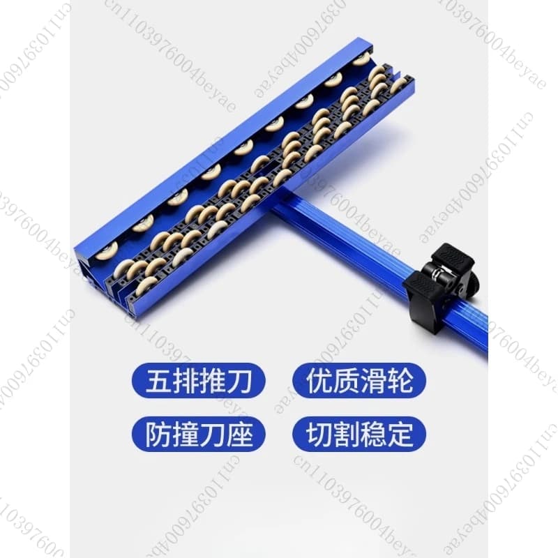 Coltello a spinta per piastrelle con puleggia Nuovo manufatto da taglio con coltello a spinta a forma di T per lastra di roccia per pavimenti interamente in ceramica