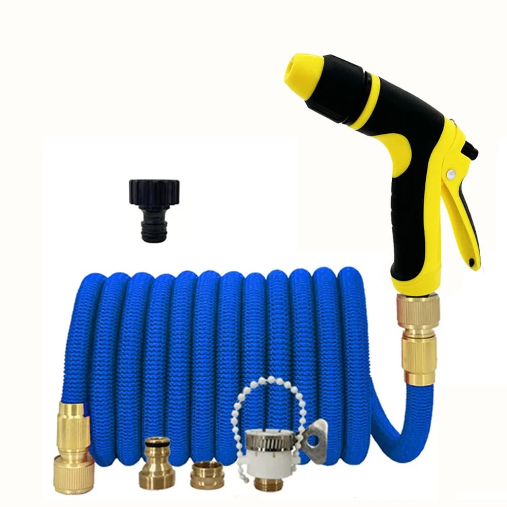 NUOVA Tubo Magico Espandibile, Design Leggero, Materiali Durevoli, Funzioni di Spruzzatura, Pistola per Irrigazione, Attrezzi per Giardino e Casa, 25-125FT