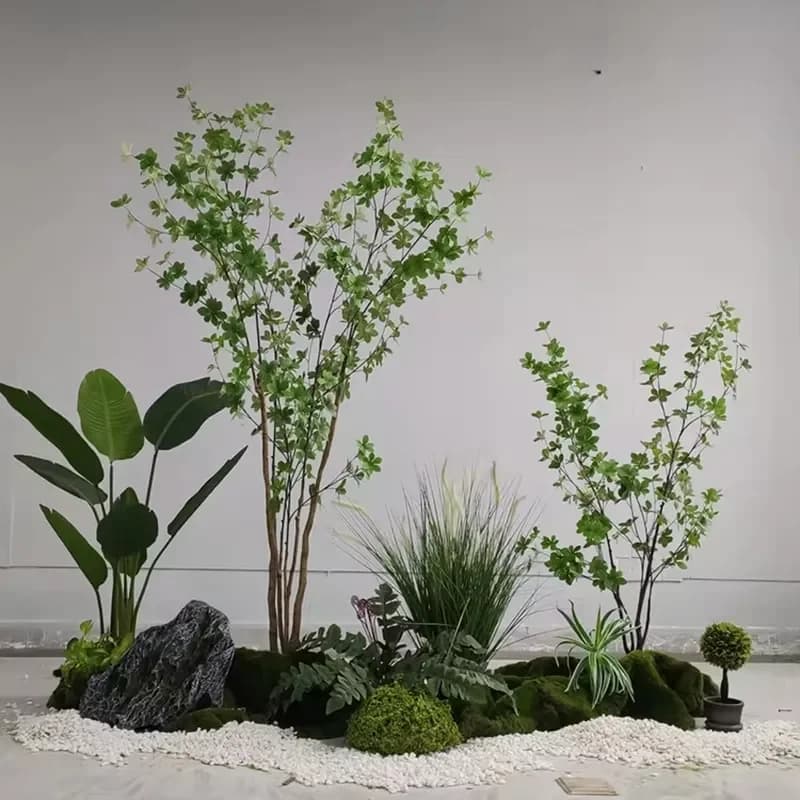Display Art Craft Faux Ficus Lyrata Home Office Grass Tree Decoration Theme Party Fiddle Leaf Fig Tree Artificial Plants