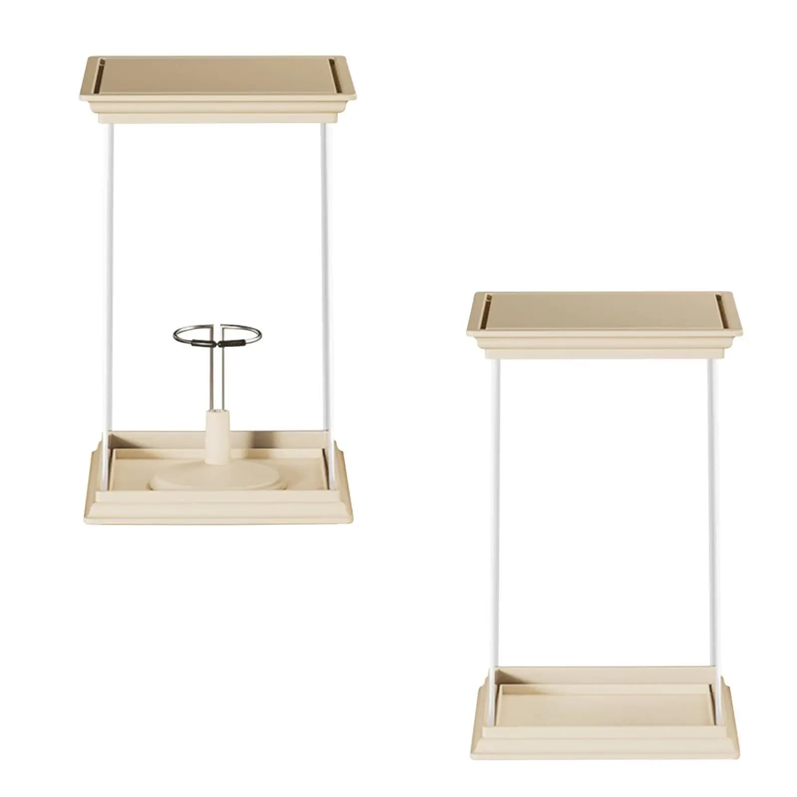 Vetrina Trasparente per Esposizione Figure, Scatola Porta Bambole, Espositore per Miniature e Piccoli Giocattoli, per Camera da Letto e Ufficio
